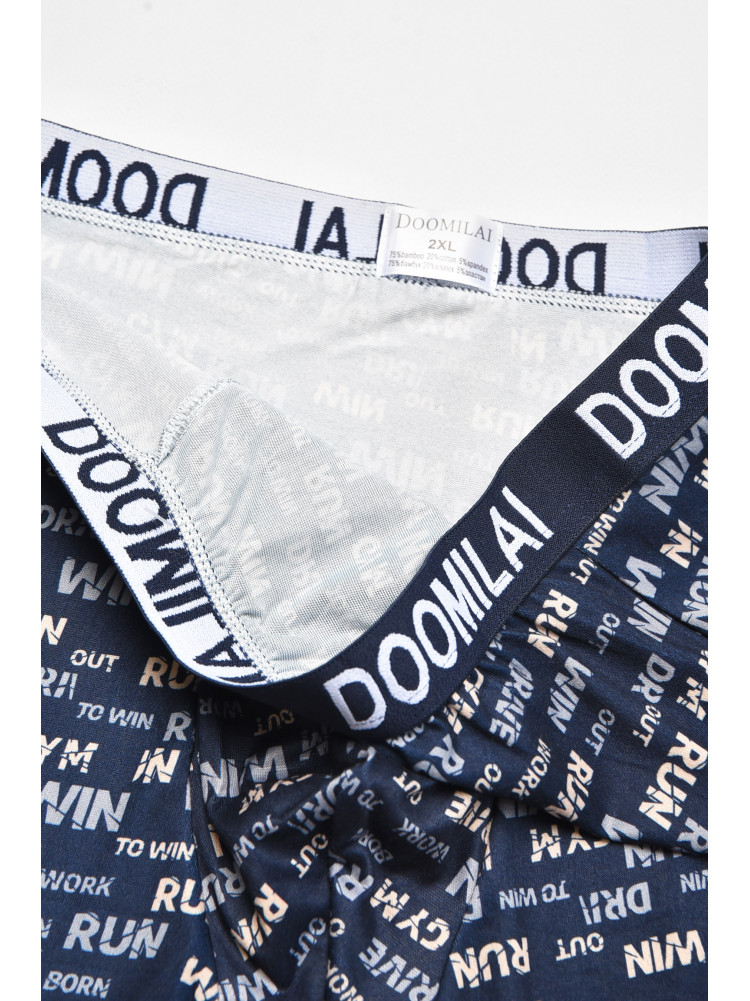 Боксеры мужские тёмно-синего цвета с принтом DO1875 211605C