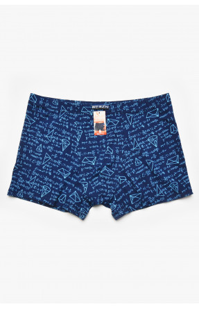 Боксеры мужские тёмно-синего цвета с принтом W3883 211608C