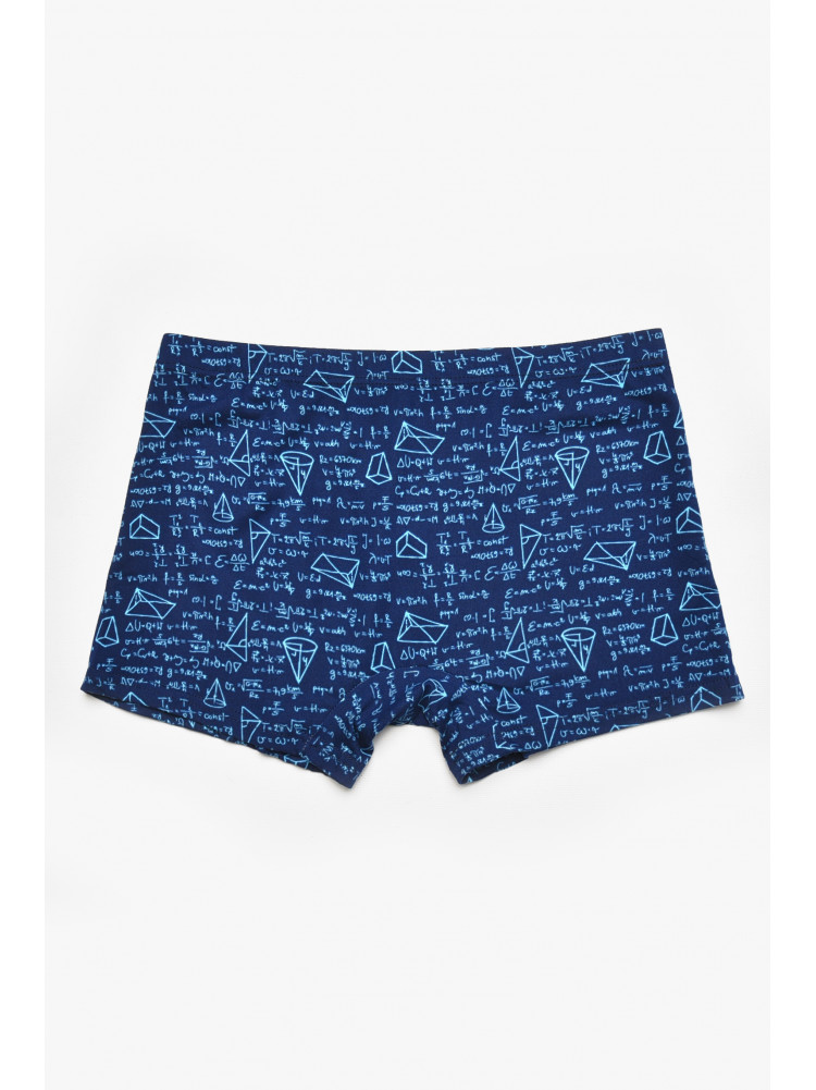 Боксеры мужские тёмно-синего цвета с принтом W3883 211608C