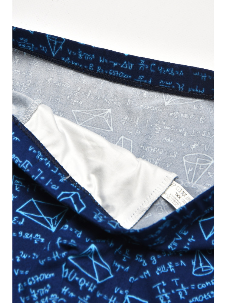 Боксеры мужские тёмно-синего цвета с принтом W3883 211608C