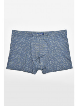 Боксеры мужские синего цвета с принтом W3883 211609C