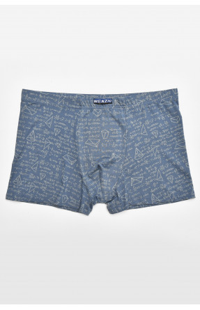 Боксеры мужские синего цвета с принтом W3883 211609C