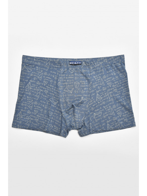 Боксеры мужские синего цвета с принтом W3883 211609C