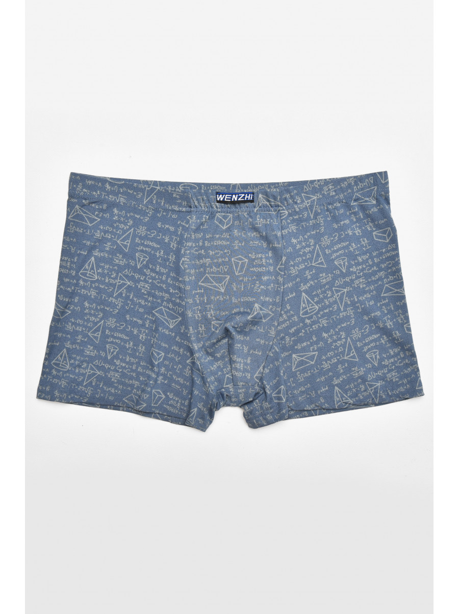 Боксеры мужские синего цвета с принтом W3883 211609C