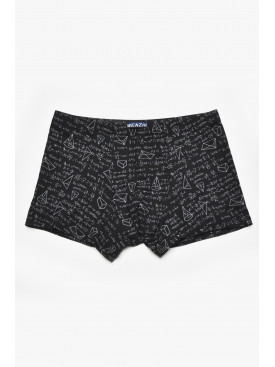 Боксеры мужские черного цвета с принтом W3883 211610C