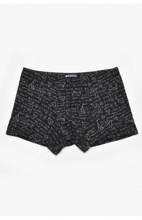 Боксеры мужские черного цвета с принтом W3883 211610C