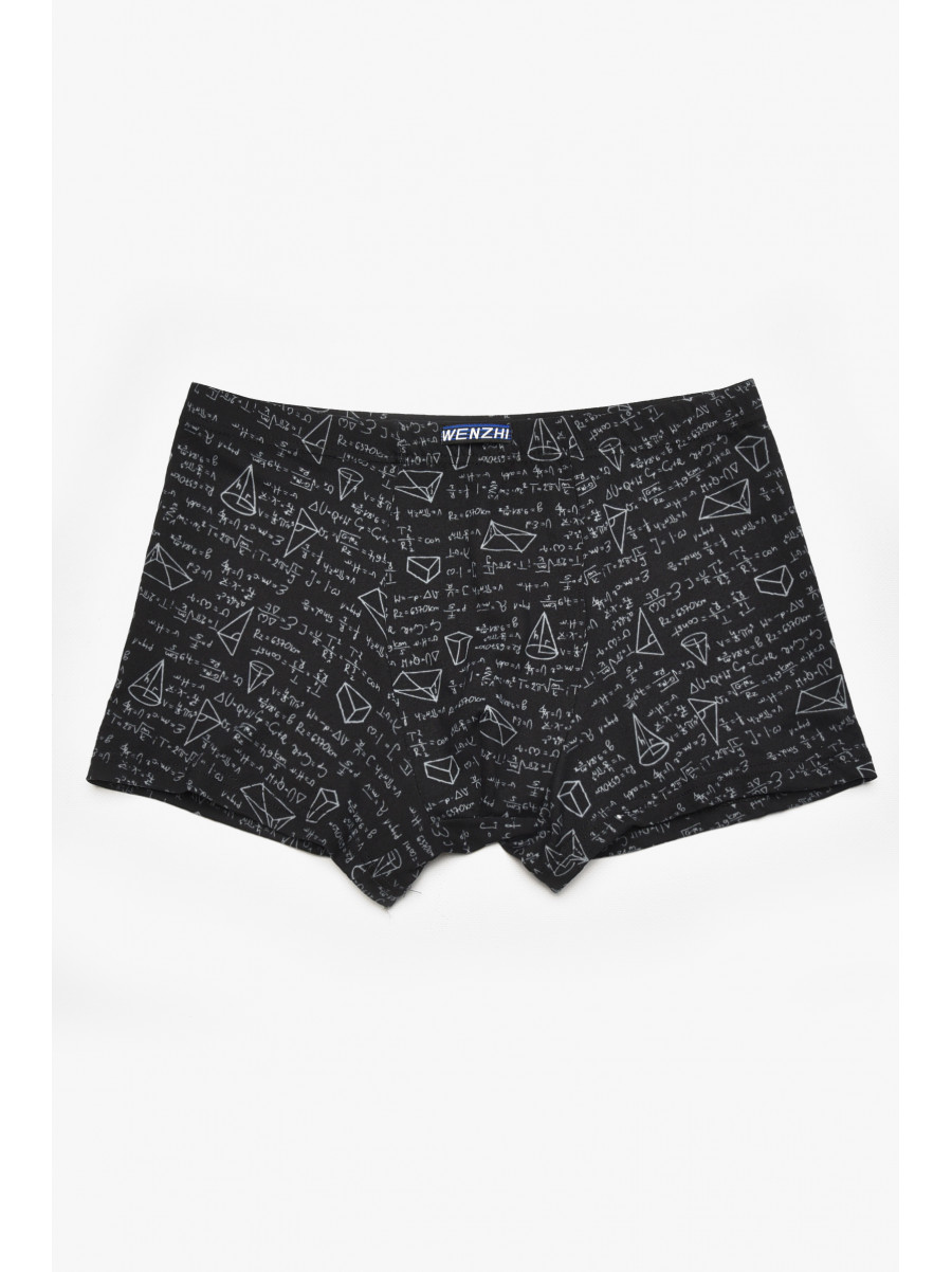 Боксеры мужские черного цвета с принтом W3883 211610C