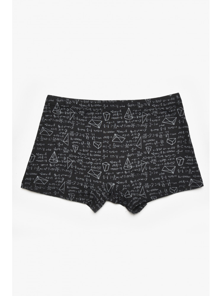 Боксеры мужские черного цвета с принтом W3883 211610C