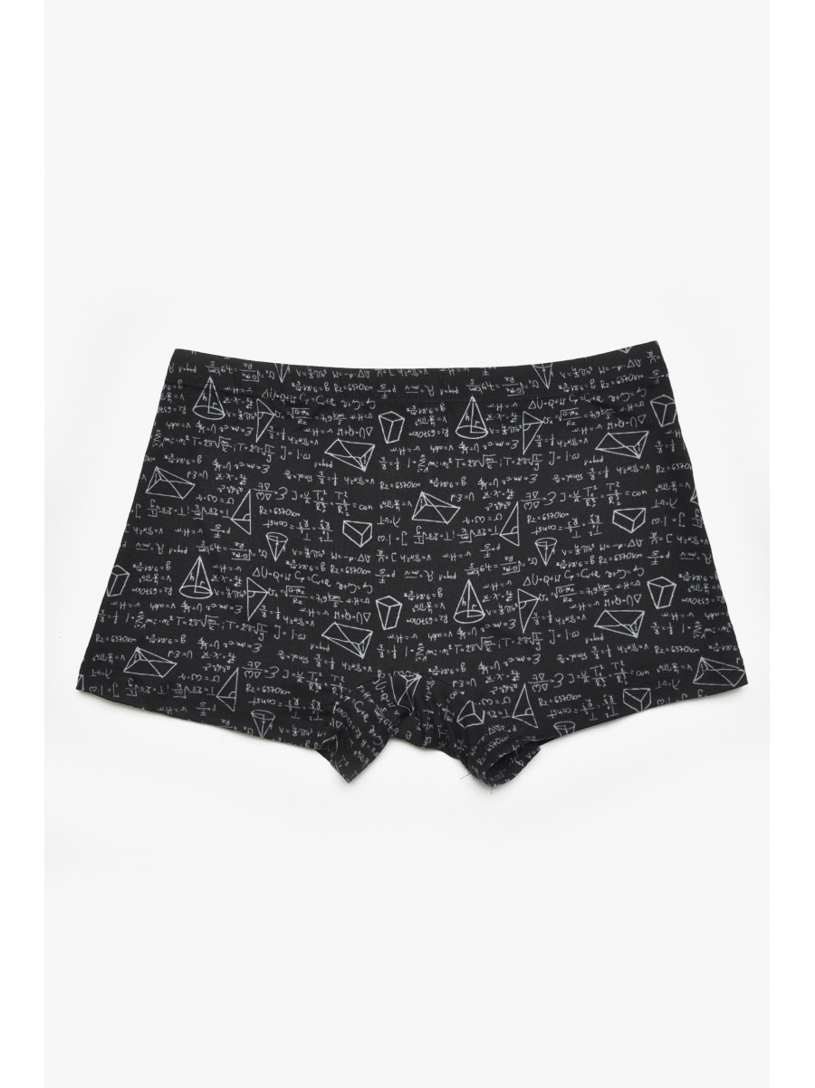 Боксеры мужские черного цвета с принтом W3883 211610C