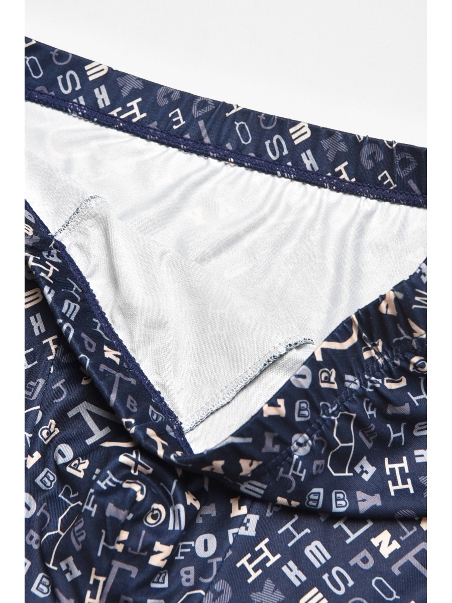 Боксеры мужские тёмно-синего цвета с принтом DO1880 211611C