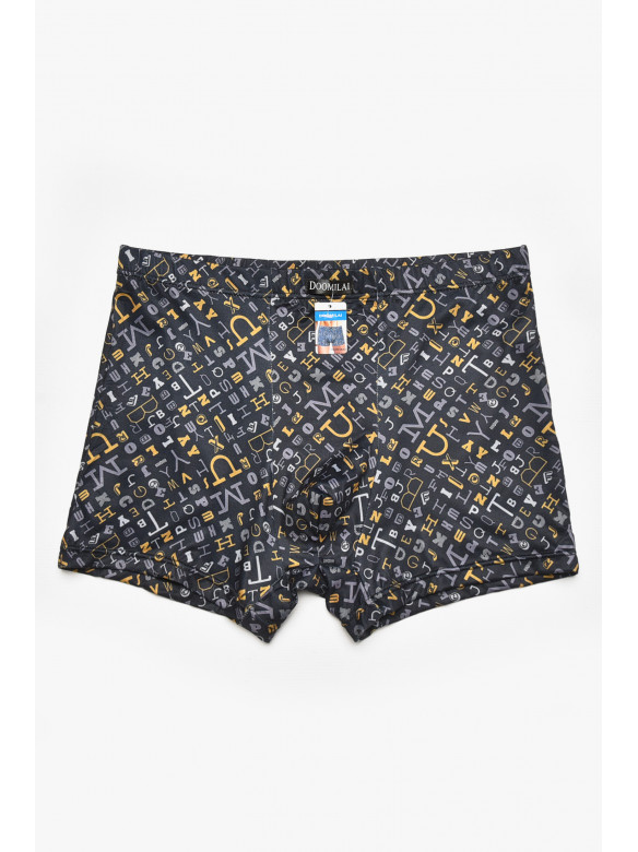 Боксеры мужские черного цвета с принтом DO1880 211614C