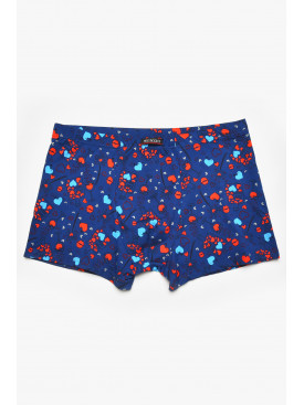 Боксеры мужские синего цвета с принтом W3916 211615C