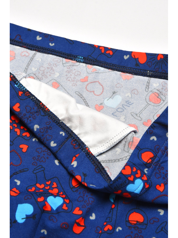 Боксеры мужские синего цвета с принтом W3916 211615C