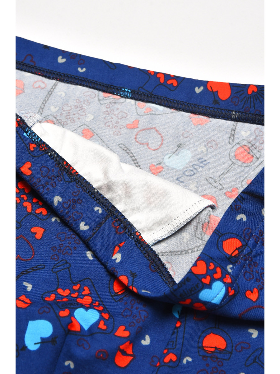 Боксеры мужские синего цвета с принтом W3916 211615C