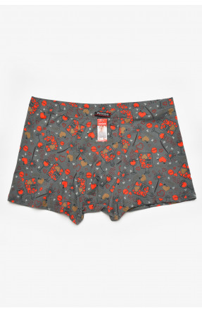 Боксеры мужские серого цвета с принтом W3916 211616C Боксеры мужские серого цвета с принтом W3916 211616C