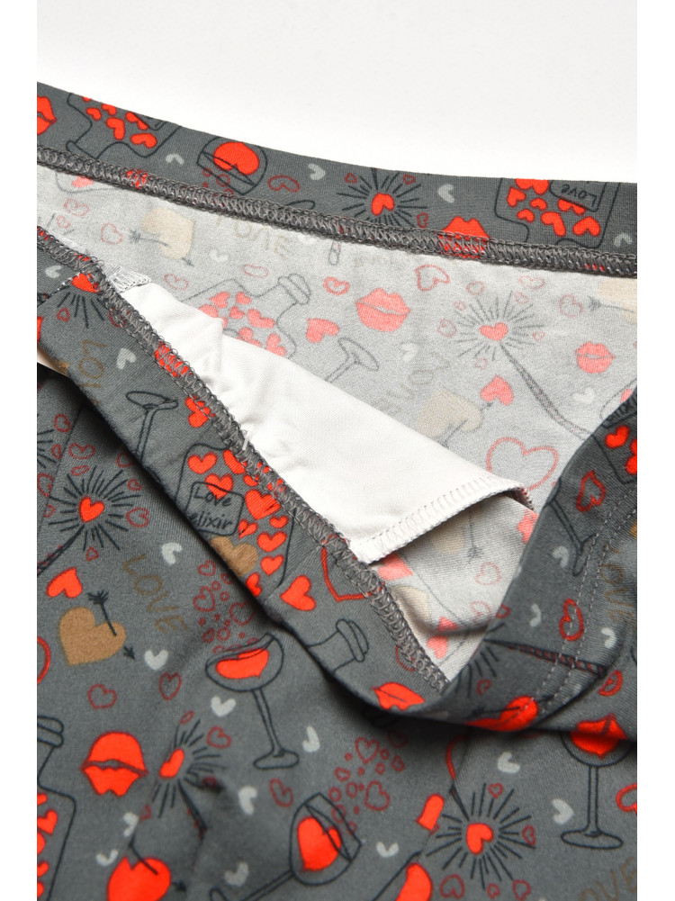 Боксеры мужские серого цвета с принтом W3916 211616C