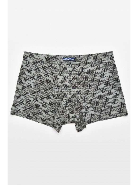 Боксеры мужские серого цвета с принтом W3750 211617C