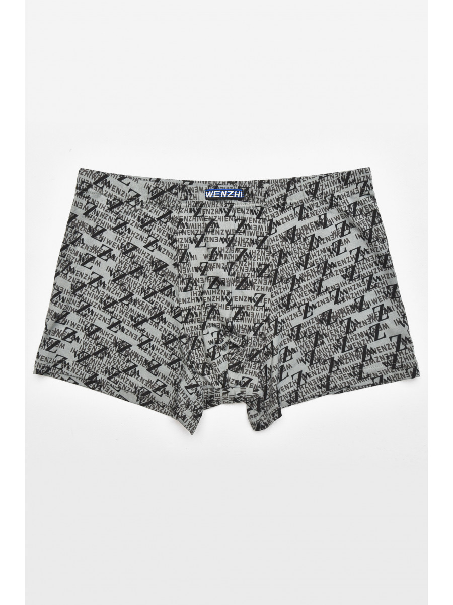 Боксеры мужские серого цвета с принтом W3750 211617C