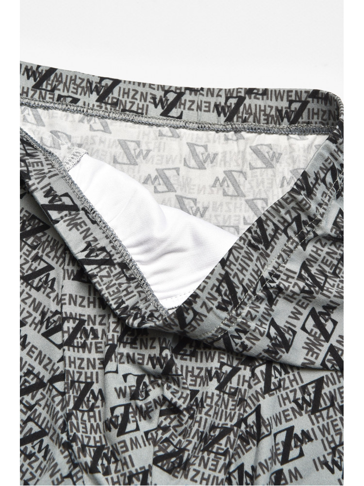 Боксеры мужские серого цвета с принтом W3750 211617C