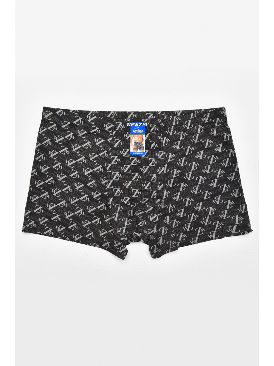Боксеры мужские черного цвета с принтом W3750 211618C
