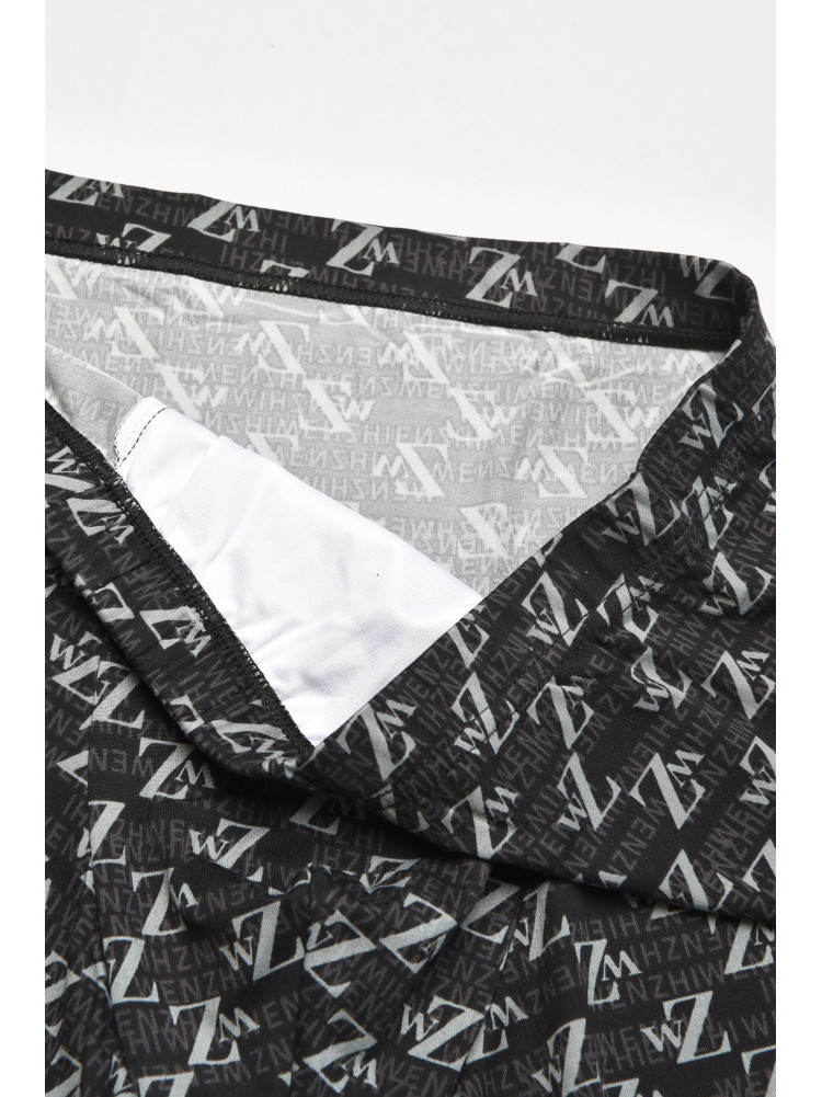 Боксеры мужские черного цвета с принтом W3750 211618C