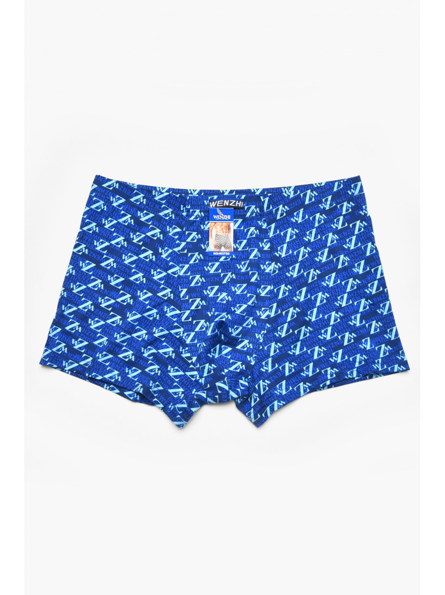 Боксеры мужские синего цвета с принтом W3750 211619C