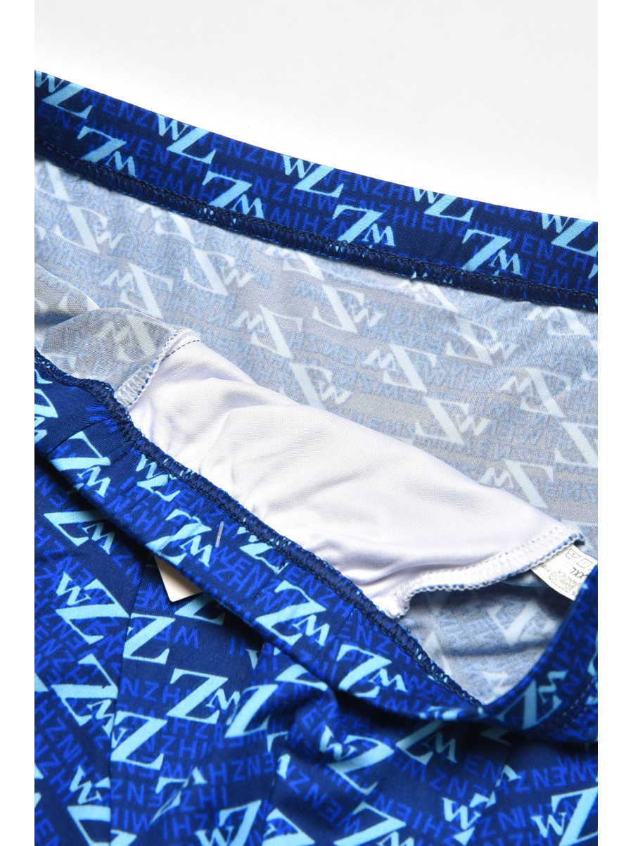 Боксеры мужские синего цвета с принтом W3750 211619C