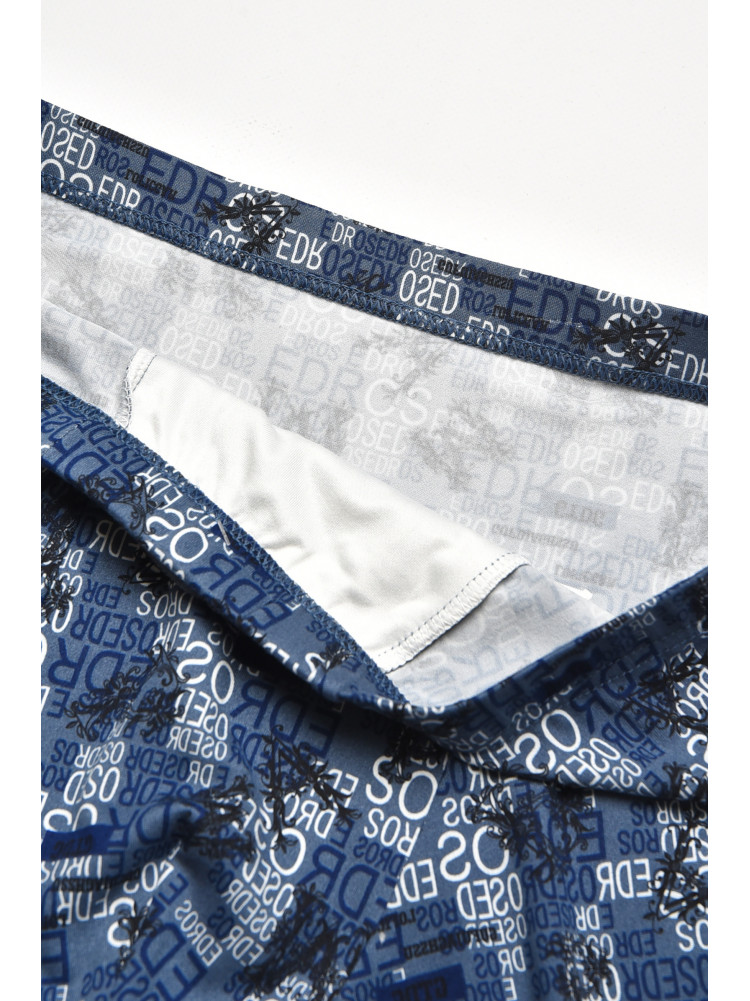 Боксеры мужские тёмно-синего цвета с принтом W3784 211623C