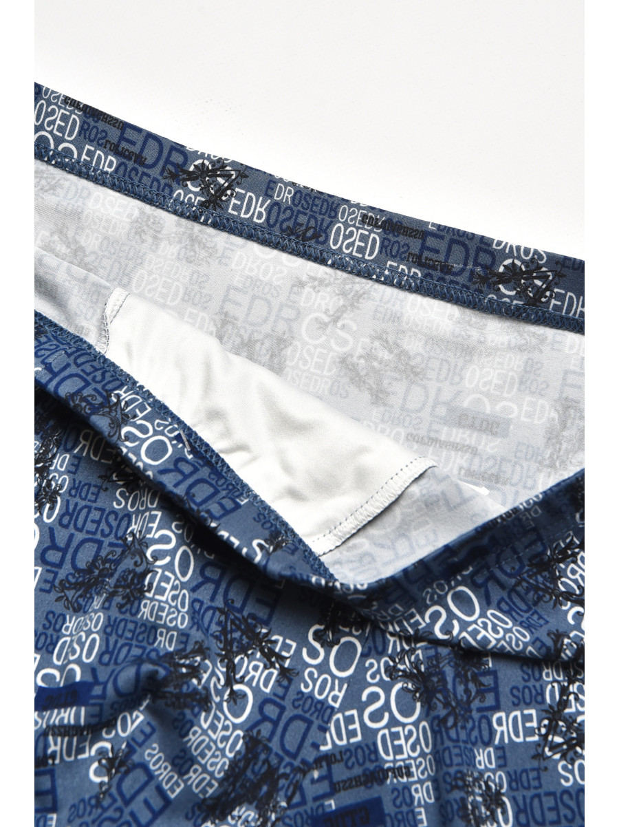 Боксеры мужские тёмно-синего цвета с принтом W3784 211623C