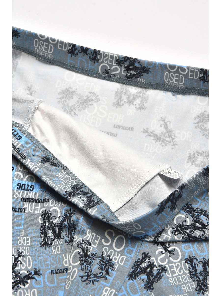 Боксеры мужские серого цвета с принтом W3784 211624C