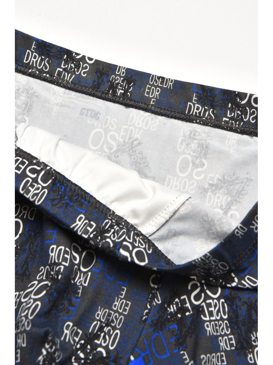 Боксеры мужские тёмно-синего цвета с принтом W3784 211625C