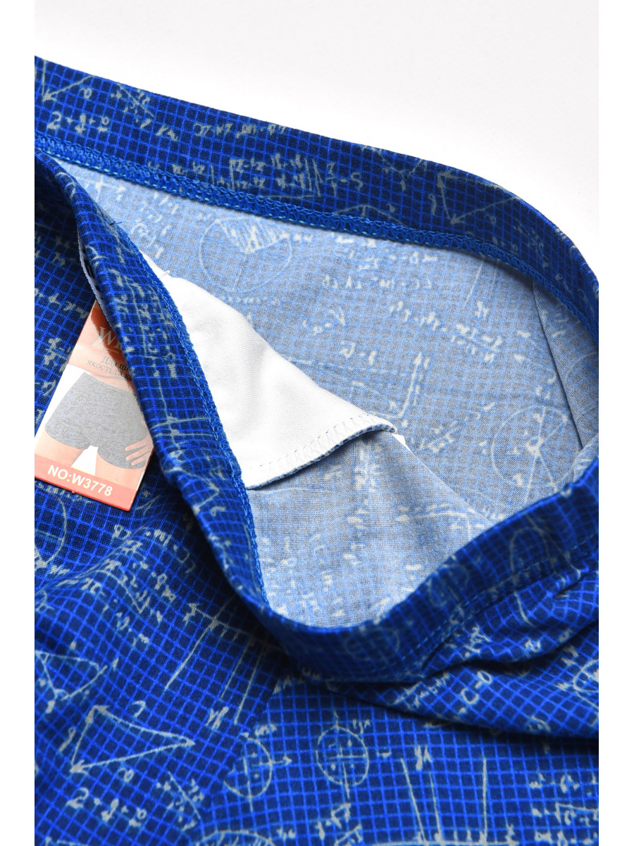 Боксеры мужские синего цвета с принтом W3778 211626C