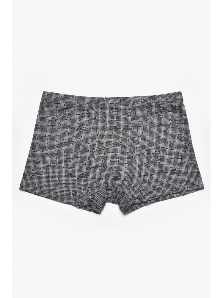 Боксеры мужские серого цвета с принтом W3778 211627C