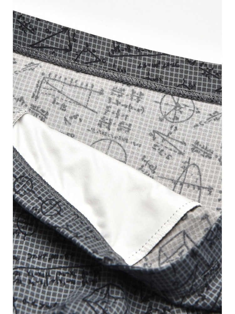 Боксеры мужские серого цвета с принтом W3778 211627C