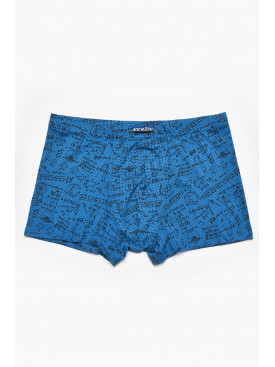 Боксеры мужские синего цвета с принтом W3778 211628C