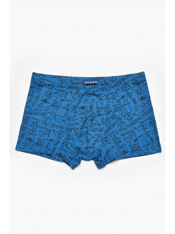 Боксеры мужские синего цвета с принтом W3778 211628C