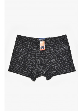 Боксеры мужские черного цвета с принтом W3778 211629C