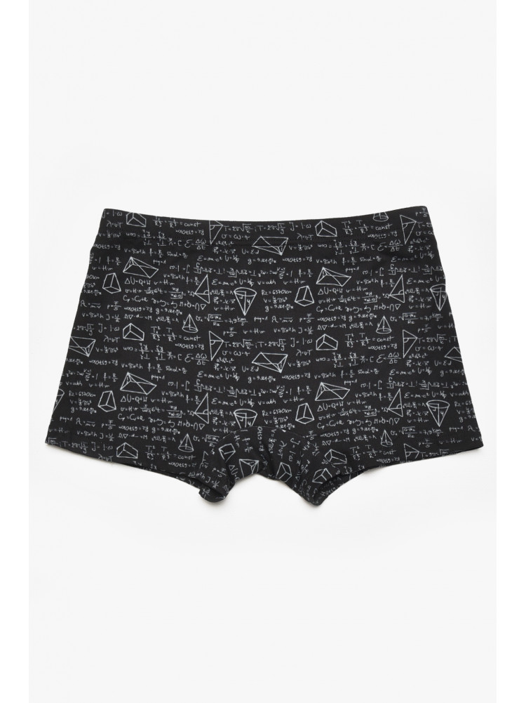Боксеры мужские черного цвета с принтом W3778 211629C