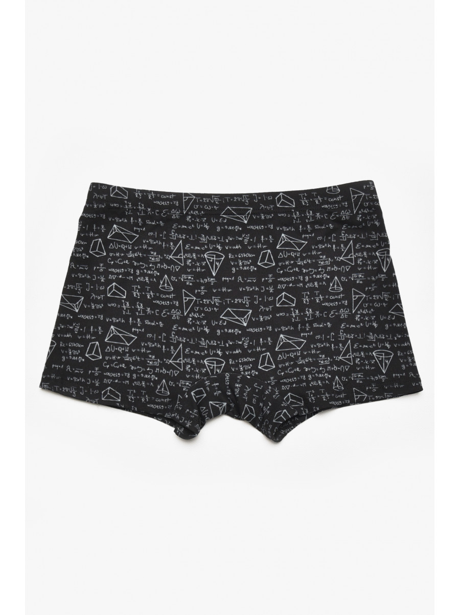 Боксеры мужские черного цвета с принтом W3778 211629C