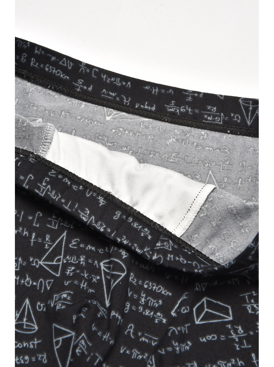 Боксеры мужские черного цвета с принтом W3778 211629C