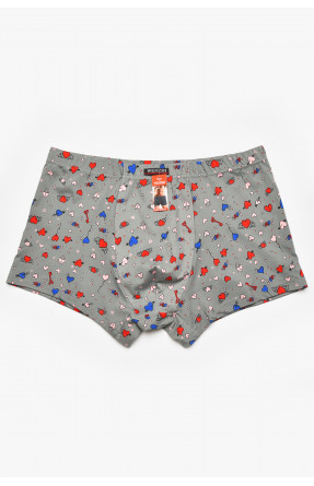 Боксеры мужские серого цвета с принтом W3912 211630C Боксеры мужские серого цвета с принтом W3912 211630C