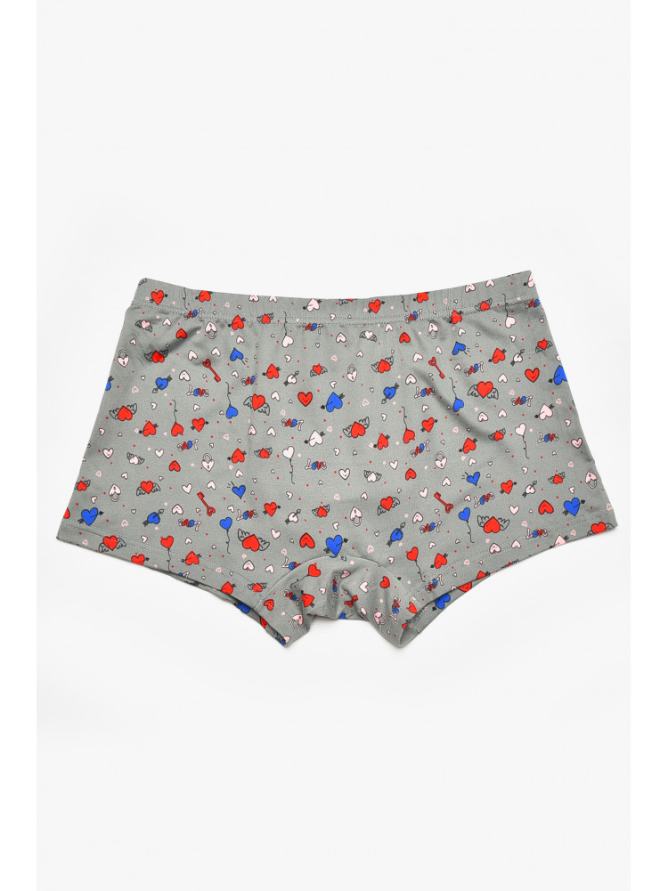 Боксеры мужские серого цвета с принтом W3912 211630C