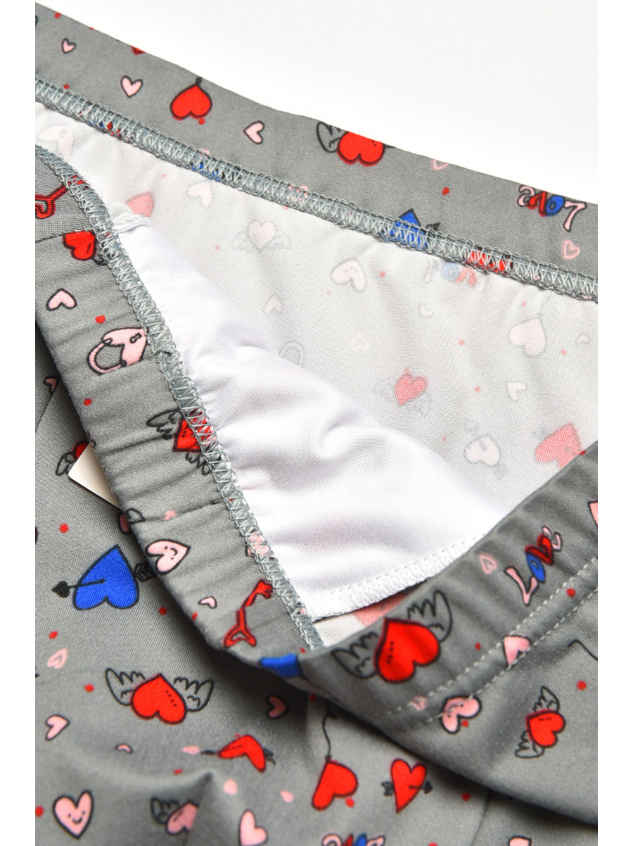 Боксеры мужские серого цвета с принтом W3912 211630C