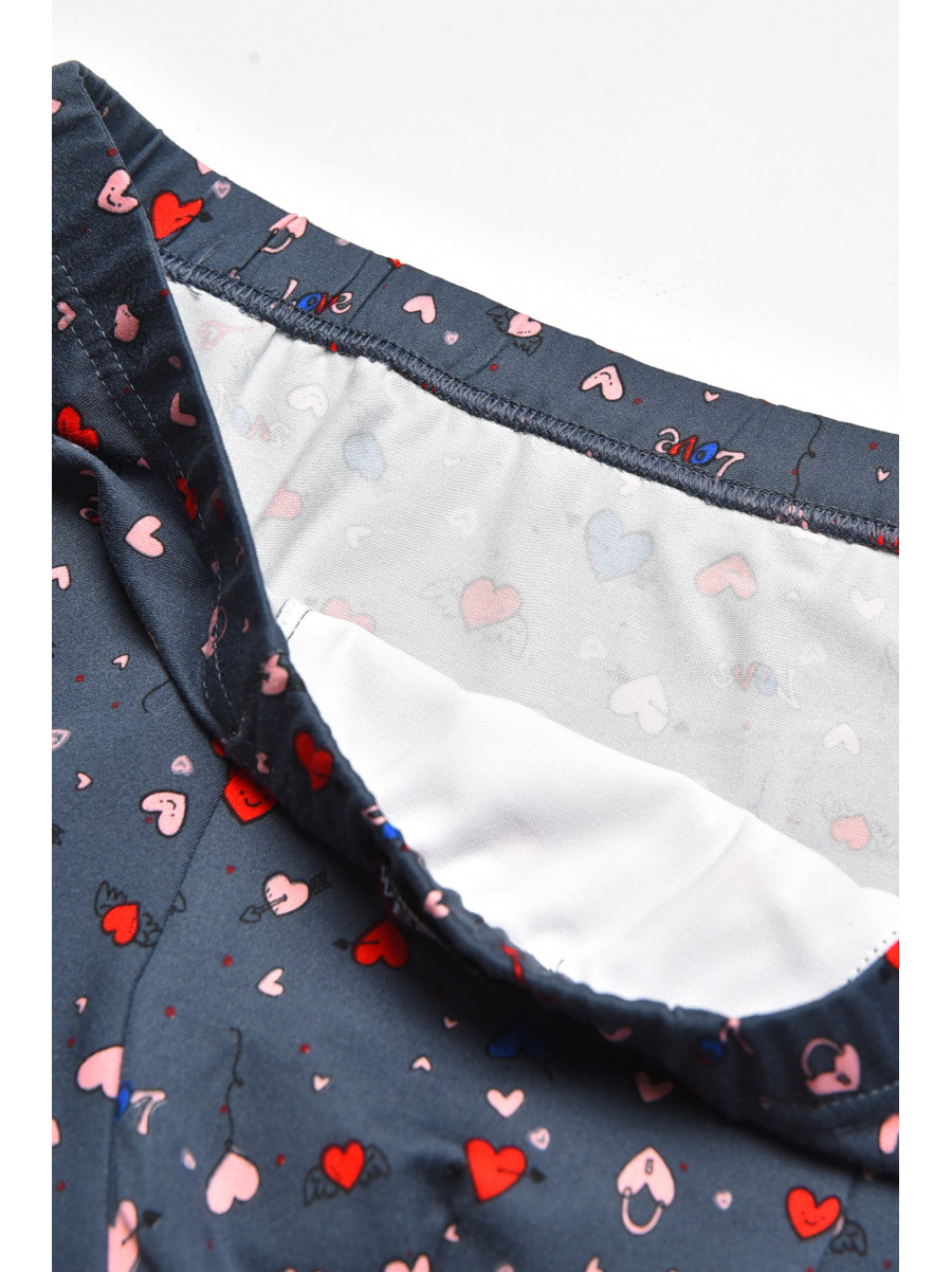 Боксеры мужские тёмно-серого цвета с принтом W3912 211631C