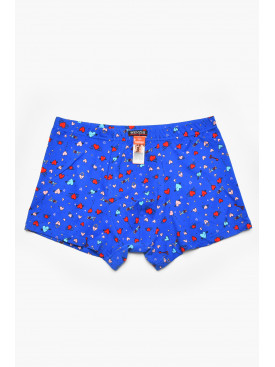 Боксеры мужские синего цвета с принтом W3912 211632C Боксеры мужские синего цвета с принтом W3912 211632C