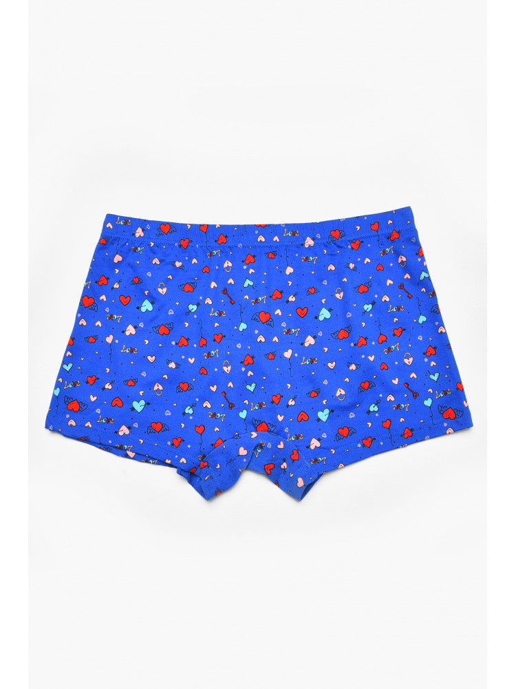 Боксеры мужские синего цвета с принтом W3912 211632C