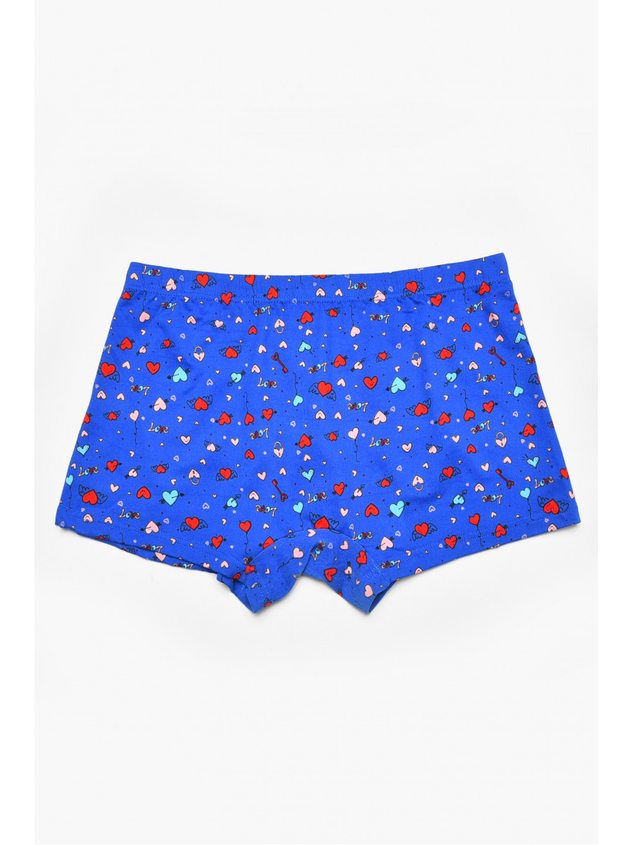 Боксеры мужские синего цвета с принтом W3912 211632C