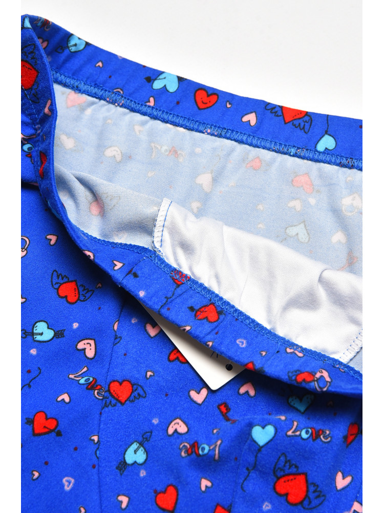 Боксеры мужские синего цвета с принтом W3912 211632C