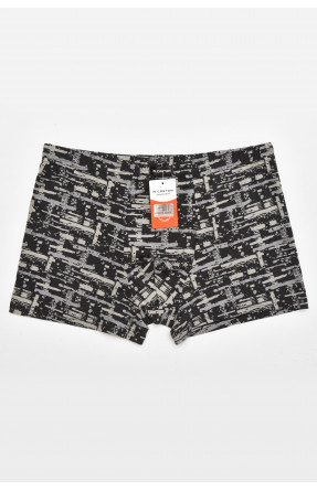 Боксеры мужские черного цвета с принтом 211633C