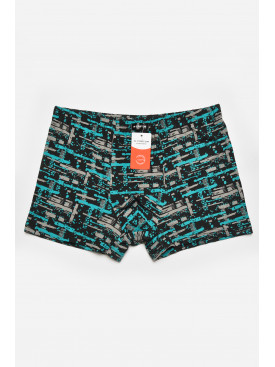 Боксеры мужские черного цвета с принтом 211634C